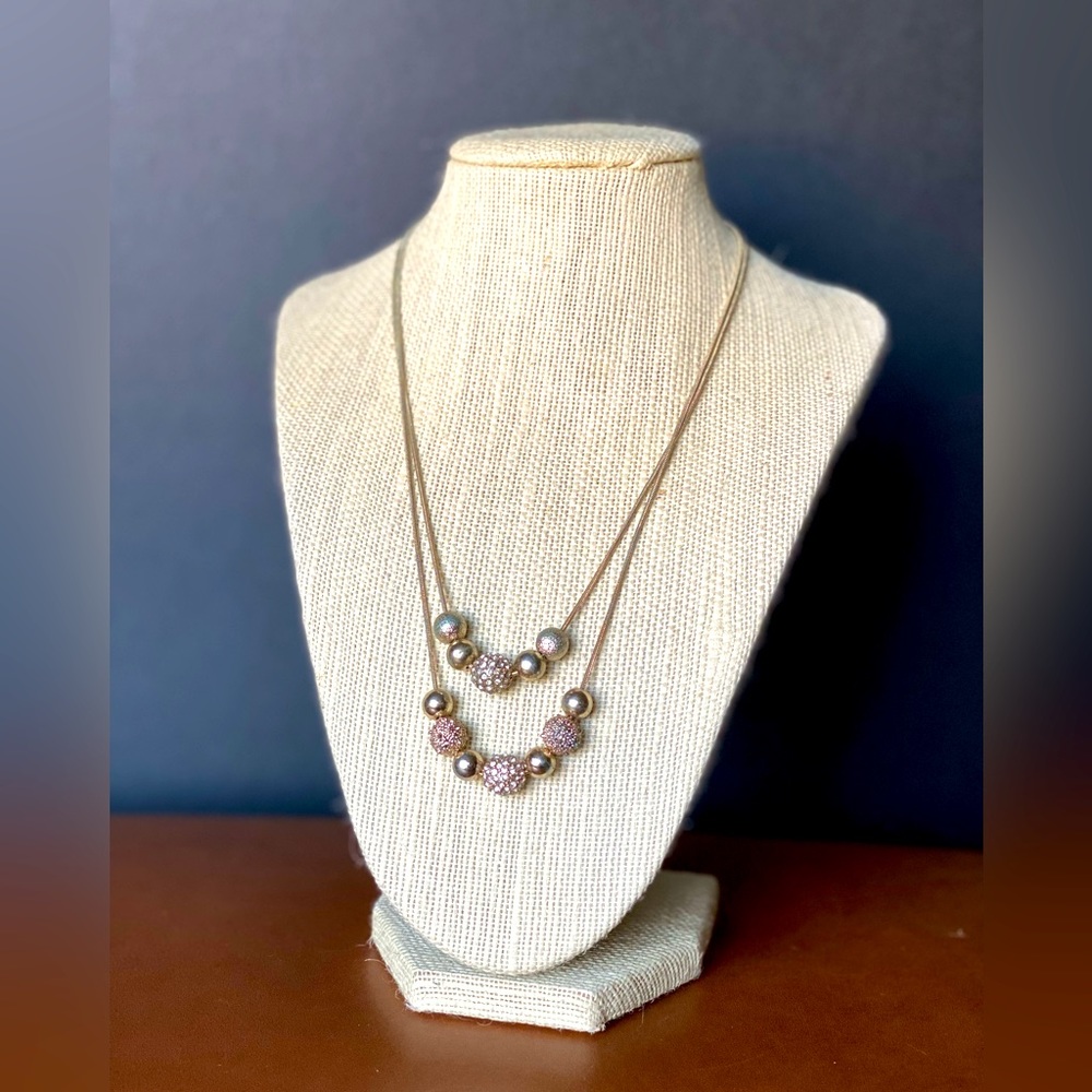 Artisan Two-Tier Statement Necklace Spheres